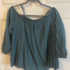 Old Navy, dark teal, hanging sleeves top size Small